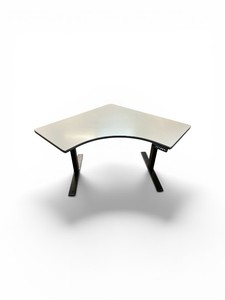 Corner Shaped Sit-Stand Power Desk  Dimensions 46 x 46 24-50
