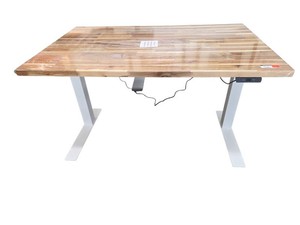 Brand New Butcher Block Top Knoll Power Sit Stand Desk Retails for $2788