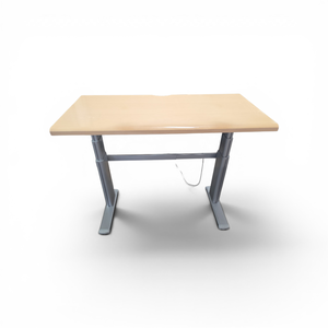 Steelcase Height Adjustable Power Desk Retails New for $2144 and measures 48 wide  24 deep  adjusts between 26.5 to 51.75 tall