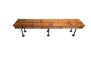 Rustic industrial bench