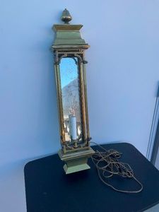 Mid 20th Century Bronze and gilt mirror wall sconce light