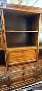 Wall unit with drop down door front and 3 drawers