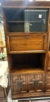 Wall unit with sliding glass doors