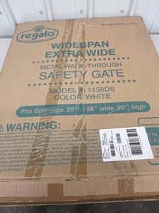 Baby Safety Gate - Regalo Widespan Extra Wide Metal Walk-Through 1158DS in Orig Box