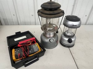 Camping Lanterns, Defrost Thermostat Kit & Fluke Multimeter Mixed Lot