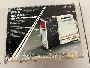 Portable Air Compressor - Sears 210 PSI Model 1140 in Orig Box