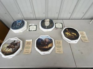 Collector Plates - Chuck Ren & Diana Stanley (Lot of 5) w COAs