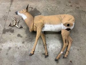 Deer Archery Target With Detached Antlers