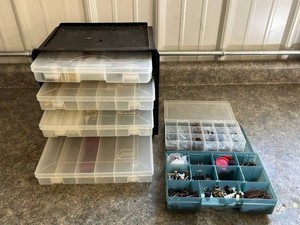 Plano Organizer Boxes & Hardware Mixed Lot