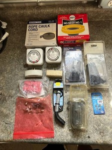 Electrical Hardware Mixed Lot - Intermatic Timers, WeatherBlock Rope Caulk & More