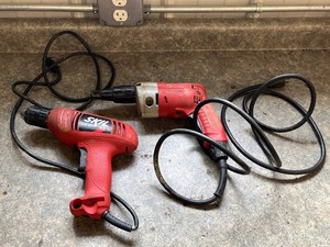 Corded Drill Mixed Lot - Skil 4.5 Amp & Milwaukee Magnum