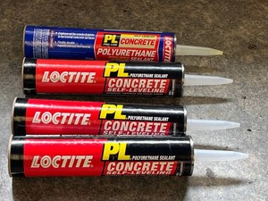 Concrete Sealant - Loctite PL Concrete Self-Leveling Polyurethane Sealant - contents unverified