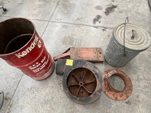 Metal Parts Mixed Lot - Industrial Fan Housing, Rings & Buckets