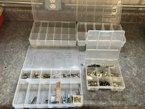 Hardware Organizer Bins Mixed Lot