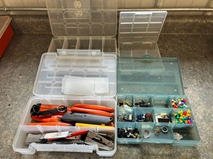 Tackle Boxes & Assorted Hardware Mixed Lot
