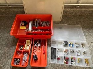 Hardware Assortment in Organizer Trays