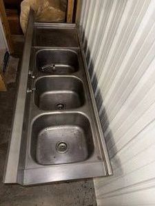 Commercial Triple Stainless Steel Sink - Eagle 413-1631