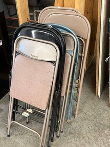 Folding Chairs (2 With Tablet Arms) Inc Samsonite
