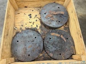 Round Steel Discs (Lot of 3)