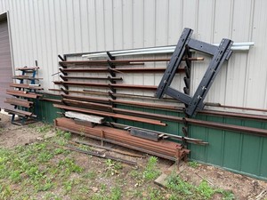 Steel Beams & Metal Rack Mixed Lot