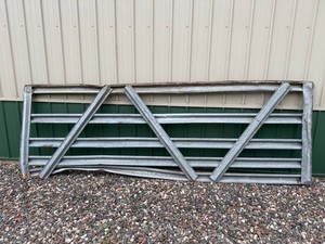 Farm Gate Panel - Galvanized Steel 139 X 48 in