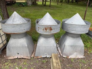 Roof Ventilator Caps (Lot of 3)