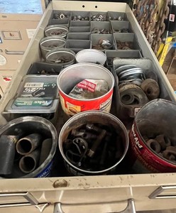 Large Hardware Fasteners Drawer Contents Mixed Lot
