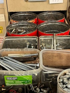 Hardware Fasteners Drawer Contents - Bolts, Nuts & Assorted Screws Mixed Lot
