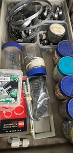 Large Hose Clamp & Hardware Assortment Mixed Lot