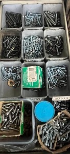 Large Hardware Fasteners Assorted Drawer Contents Only