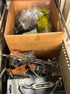 Large Hardware Mixed Lot - Clamps, Turnbuckles, Screws & Molding