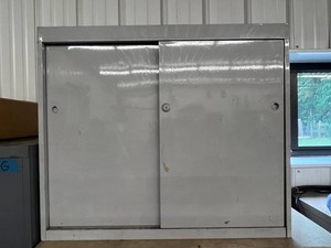 Metal Storage Cabinet 31 X 26 X 41 in - As-Is no key