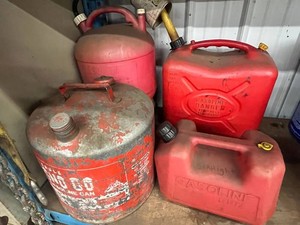 Gas Cans - Assorted Fuel Cans (Lot of 4)