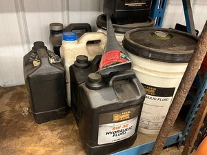 Hydraulic Fluid & Engine Oil Mixed Lot - Farm Rated, Kubota & New Holland - contents unverified
