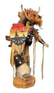 LLR - Signed Hopi Kachina Shield Dancer