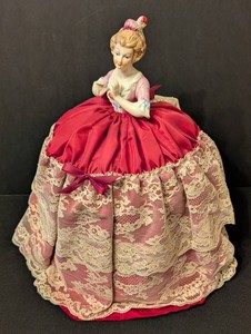 DR - Antique Porcelain Half Doll Pin Cushion Doll