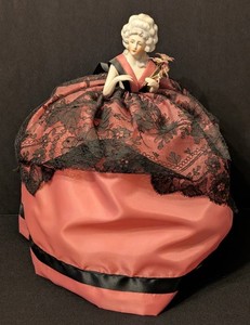 K1 - Antique Porcelain Half Doll Pin Cushion Doll