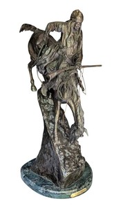 LLR - Frederic Remington Mountain Man Bronze Sculpture