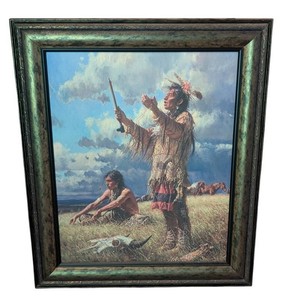 LLR - Martin Grelle Buffalo Dreamer Framed Canvas Print