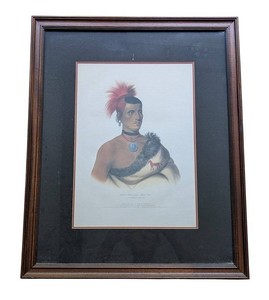 LLR - Pes-Ke-Le-Cha-Co Framed Print a Pawnee Chief