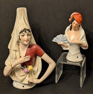 K1 - Antique Porcelain Half Doll Pair
