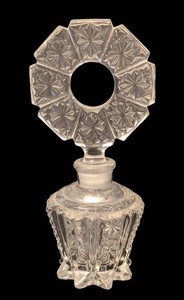 B1 - Vintage Czech Bohemian Glass Perfume Bottle
