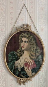 B2 - Vintage Gold Frame Portrait Print