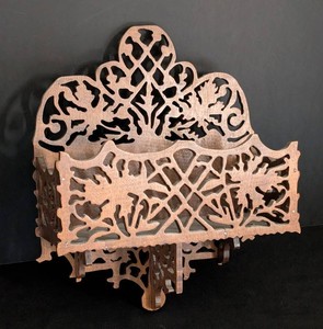 B2 - Antique Fretwork Wood Wall Shelf