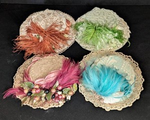 B2 - Decorative Doll Hats (Lot of 4) 8 in