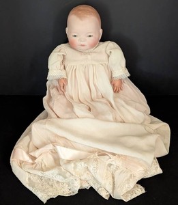 B1 - Antique Bye-Lo Baby Doll Grace Storey Putnam 16 in Chipped Thumb