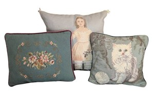 B1 - Needlepoint Pillow Set (Lot of 3)