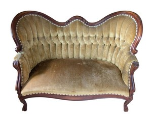 Vintage French 1920s Settee