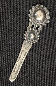 B1 - Vintage Coin Silver Bookmark Silver Products