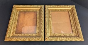 K - Vintage Gilded Picture Frames (Pair)